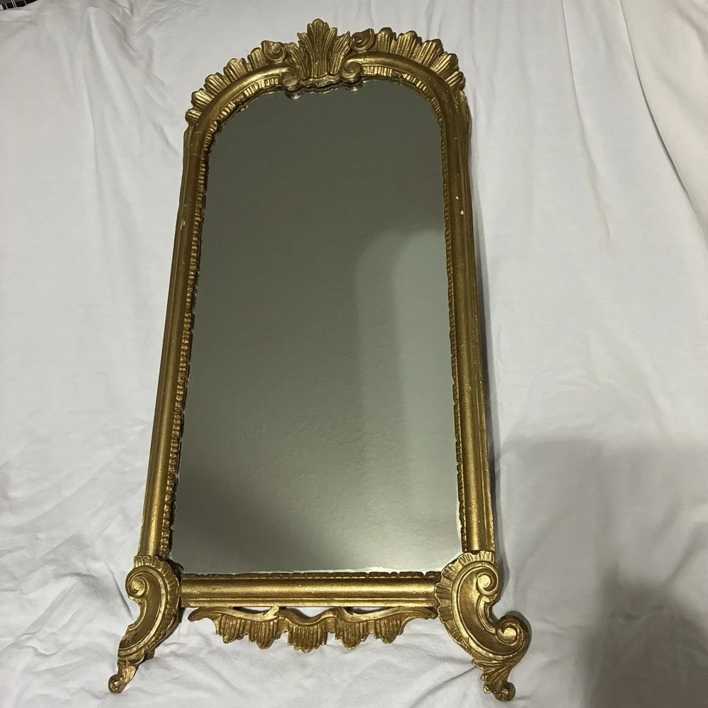 Vintage LaBarge Hollywood Regency Gold Gilt Wood Wall Mirror Mid Century MCMRare